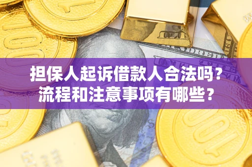 济南担保人起诉借款人合法吗？流程和注意事项有哪些？