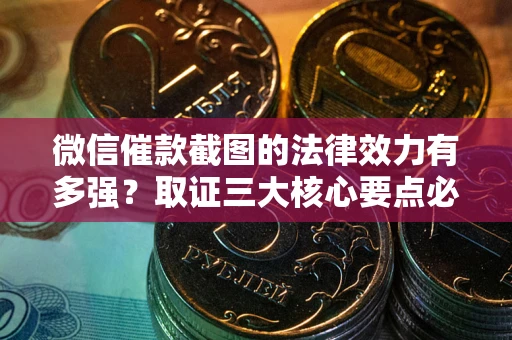 济南微信催款截图的法律效力有多强？取证三大核心要点必须知道！