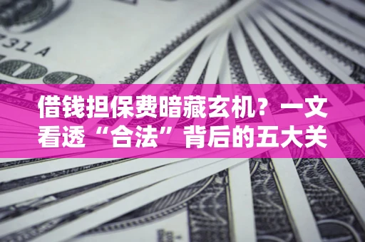 济南借钱担保费暗藏玄机？一文看透“合法”背后的五大关键陷阱