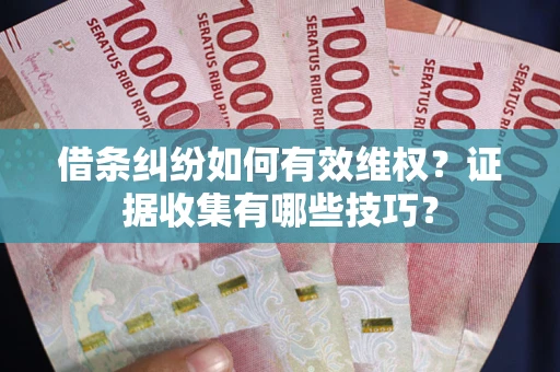 济南借条纠纷如何有效维权？证据收集有哪些技巧？