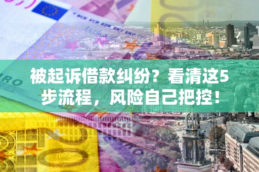 济南被起诉借款纠纷？看清这5步流程，风险自己把控！