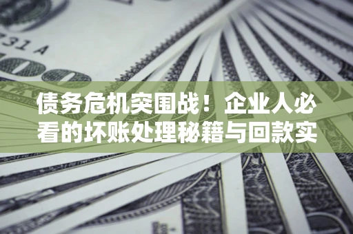 济南债务危机突围战！企业人必看的坏账处理秘籍与回款实战指南
